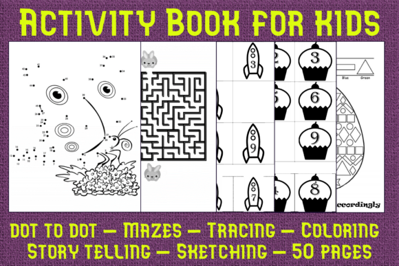Activity Book for Kids: A Creative Design Resource