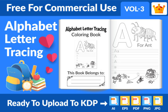 Alphabet Letter Tracing KDP Interior V03: A Creative and Educational Resource for Kids