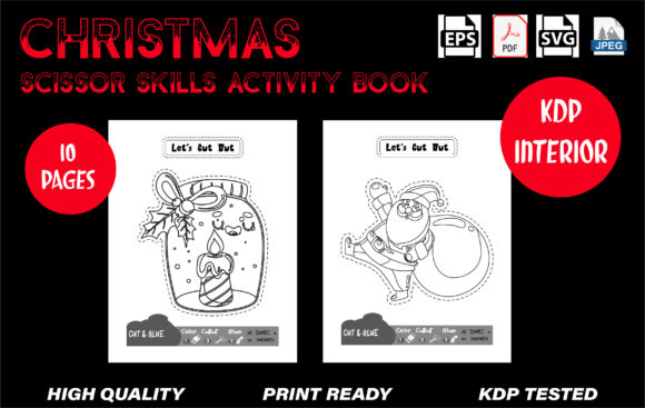 Christmas Scissor Skills Book: A Creative and Educational Gift for Young Learners