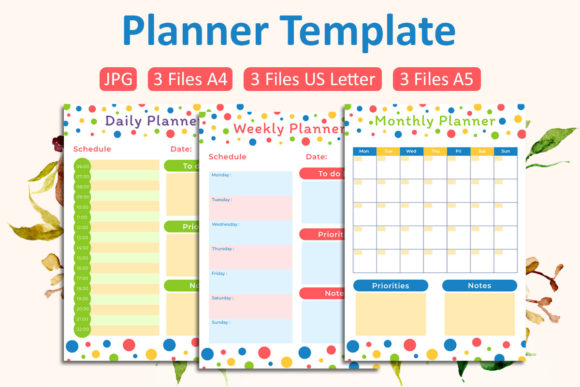 Cute Planner Template for KDP Interior Design