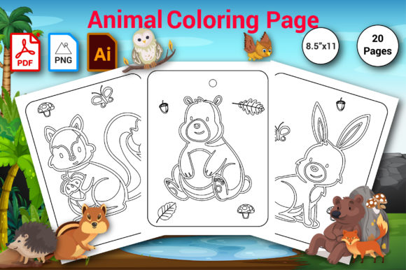 Exploring Animal Coloring Pages for Kids Vol-01: A Creative and Educational Resource