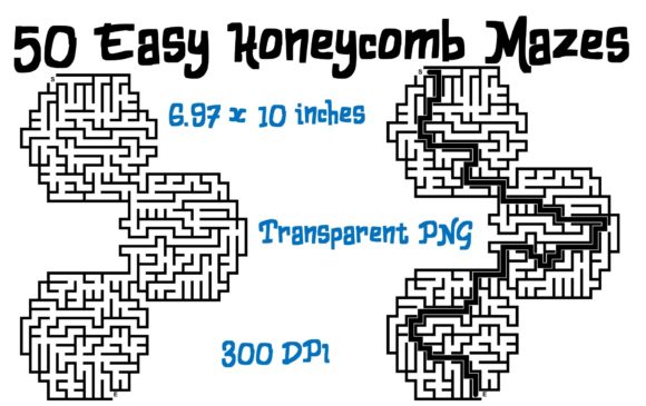 Springtime Fun with 50 Easy Honeycomb Mazes