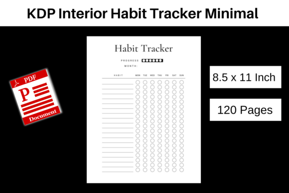Streamline Your Habits with the KDP Interior Habit Tracker Minimal