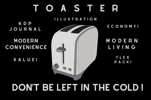 Toaster Illustration KDP Journal Pack