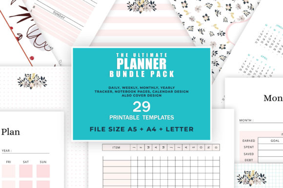 Ultimate Printable Planner Bundle: Your Key to Organized Success
