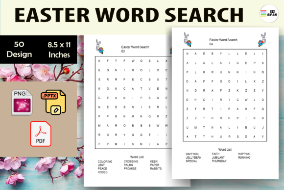 Unlocking Creativity and Engagement with Easter Word Search - 2: A Perfect Addition to Your KDP Business