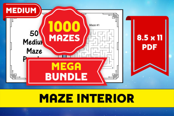 Unlocking Creativity and Focus with the 1000 Medium Mazes Puzzle Mega Bundle